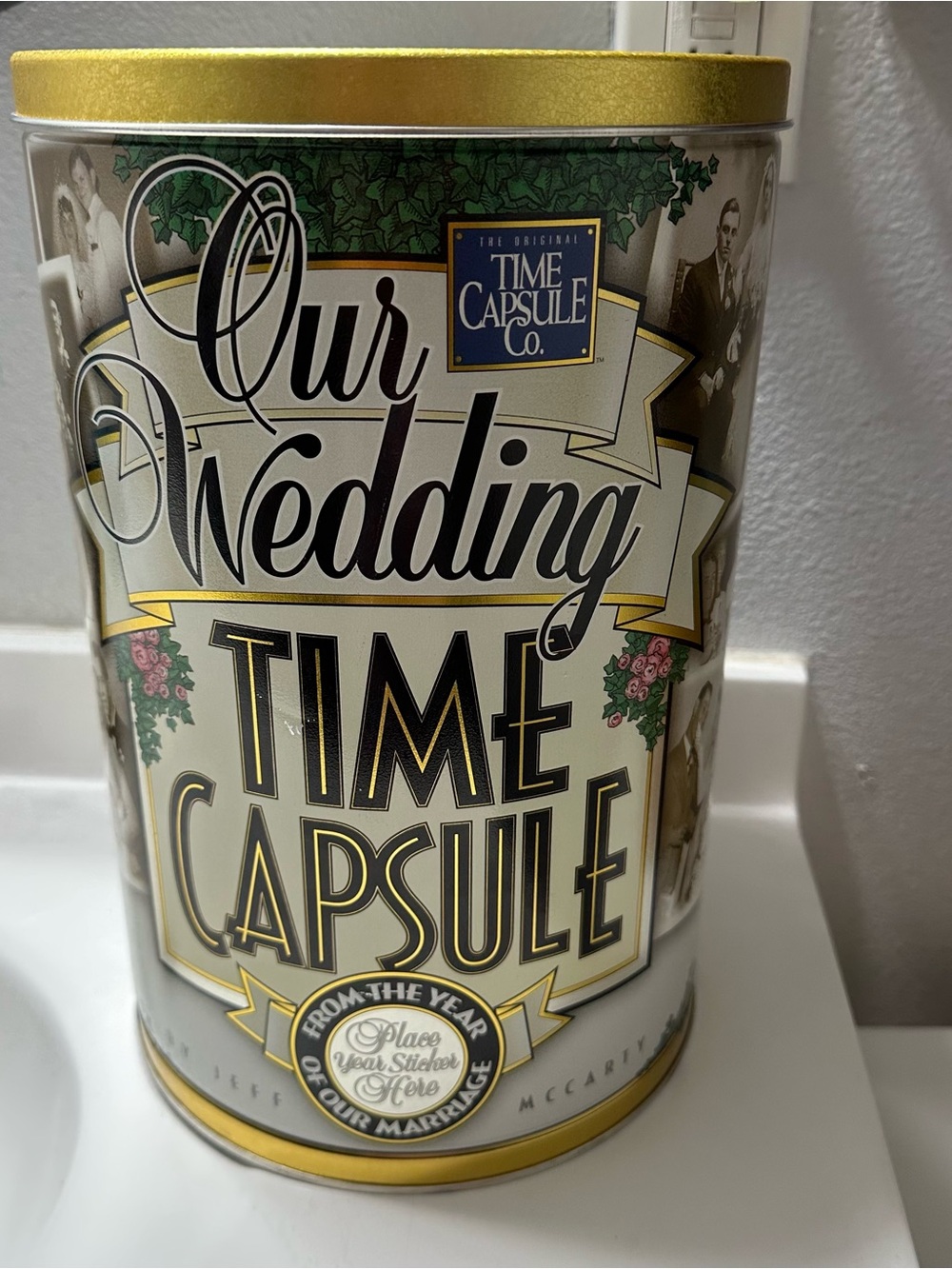 Vintage Our Wedding Time Capsule